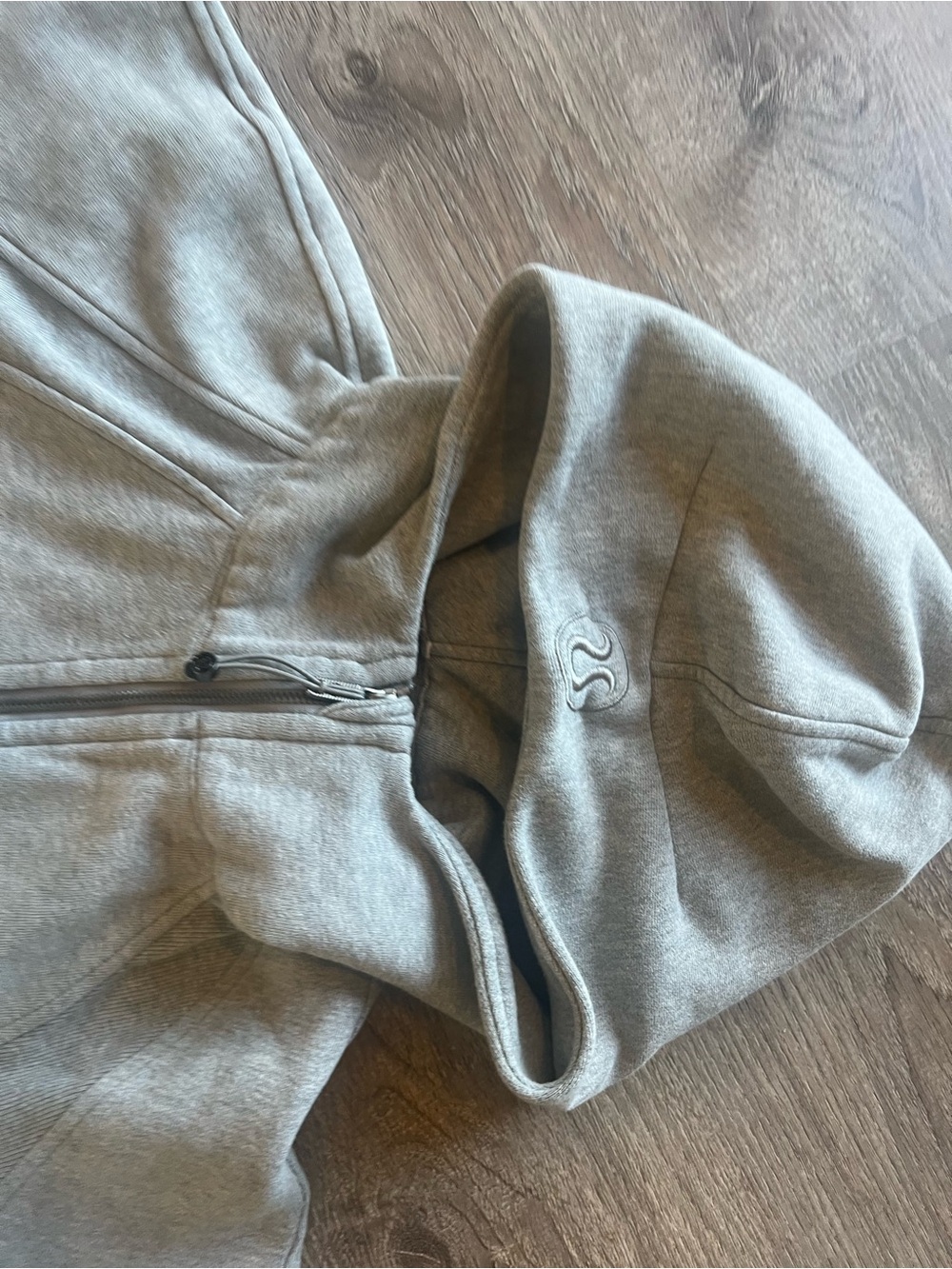Lululemon Gray Zip-Up Hoodie